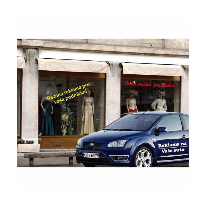 Tisk řezané reklamy