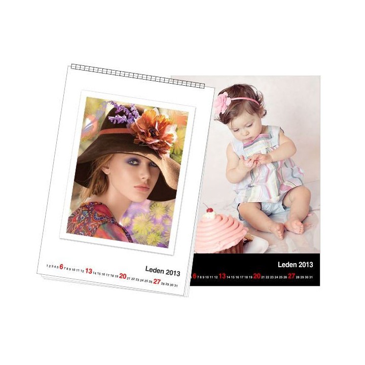 Kalendar z fotek, Mesicni (1-24 str.), Stolni