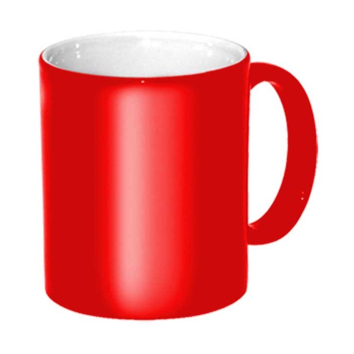 Potisk hrnečku, bílý, lem barevný  0,25l