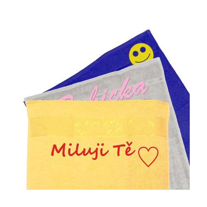 Výšivka na osušku 70x140cm