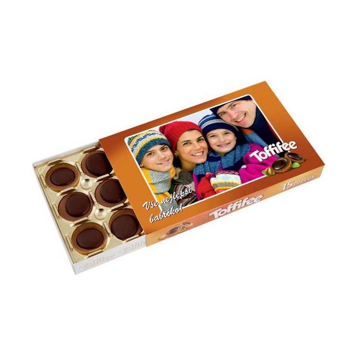 Bonboniera s fotkou a čoko-textem