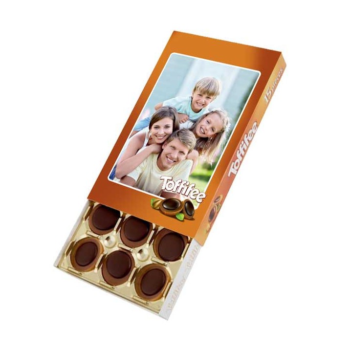 Bonboniera s fotkou a čoko-textem