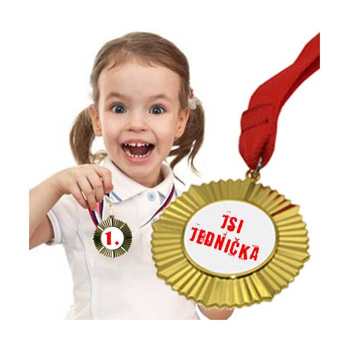 Ozdobná zlatá medaile