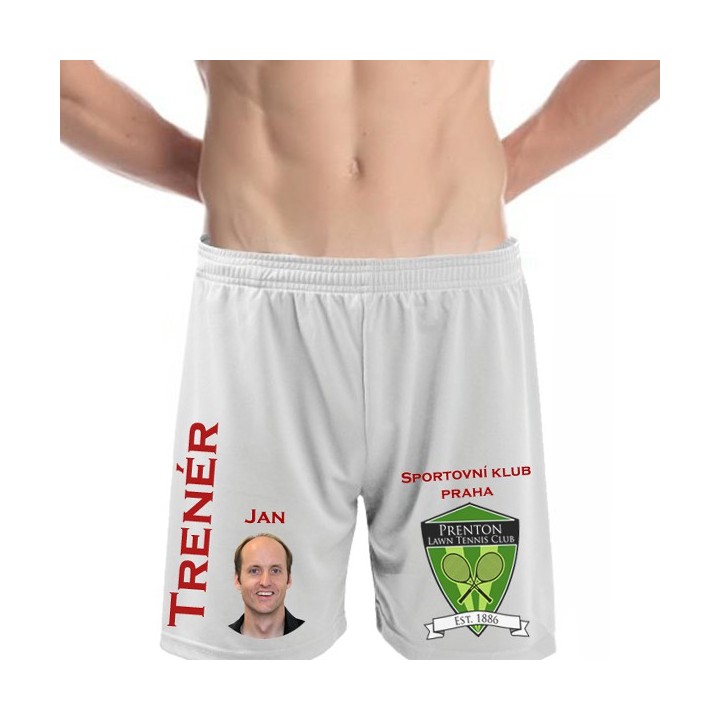 Sportovní šortky, bílé