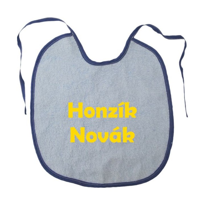 Výšivka froté bryndáku