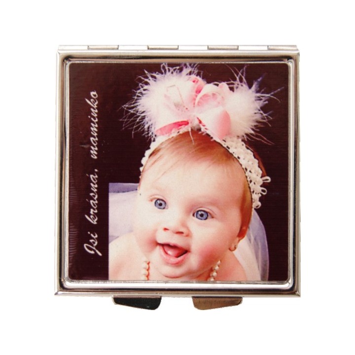 Kosmeticke zrcatko s potiskem