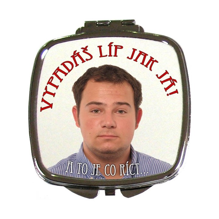 Kosmeticke zrcatko s potiskem