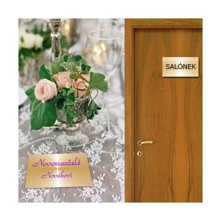 Potisk plechu, zlaty (subli)