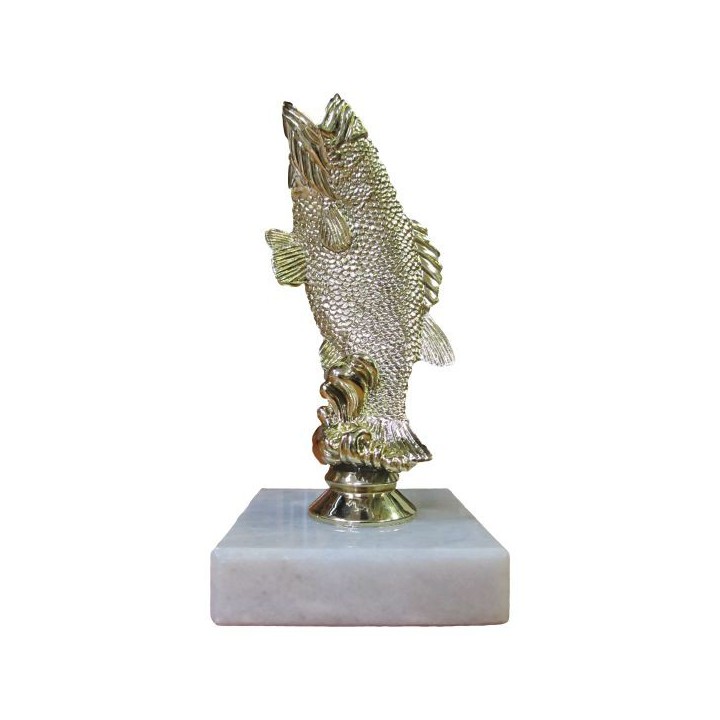 Pohar s mramor. podstavcem - ryba