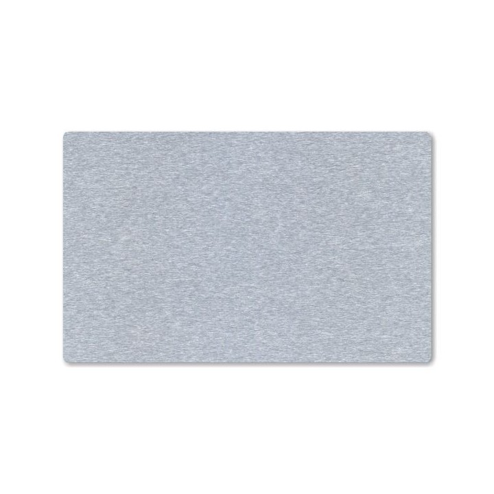 Vizitka, plech stribrny