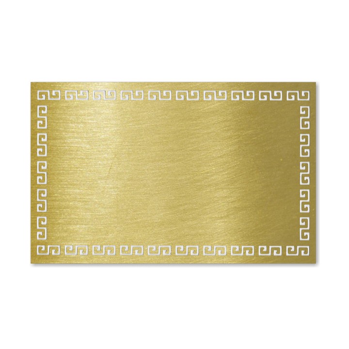 Vizitka, plech stribrny