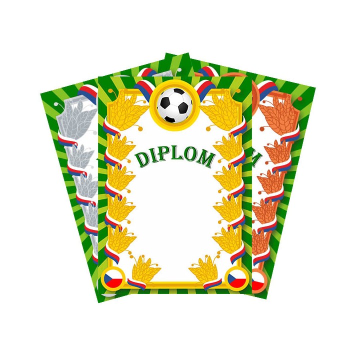 Diplomy FOTBAL na fotopapíru