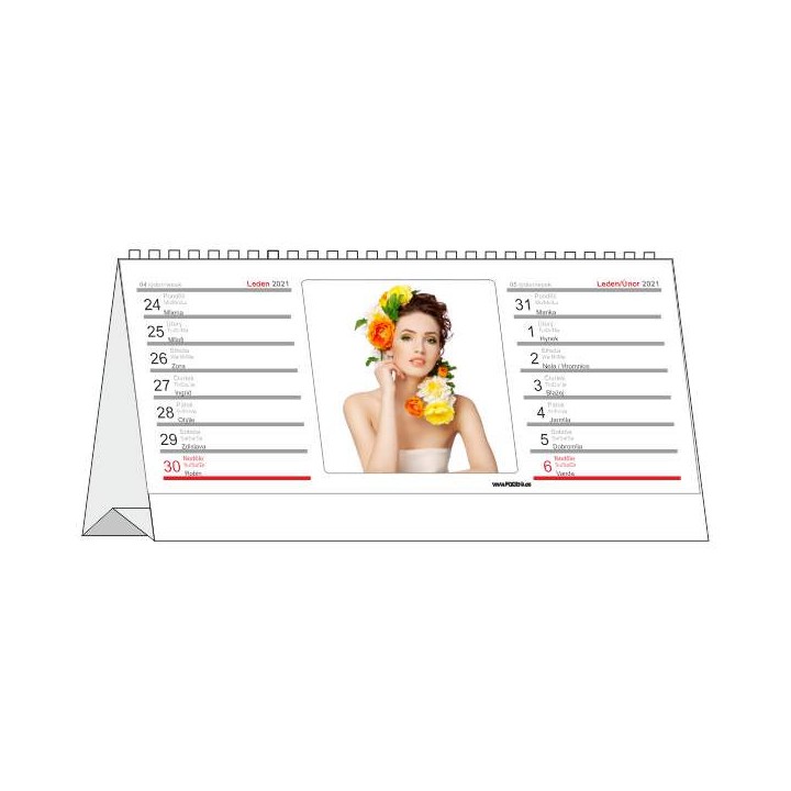 Kalendar z fotografii, 14-ti denni (28str.), Stolni 