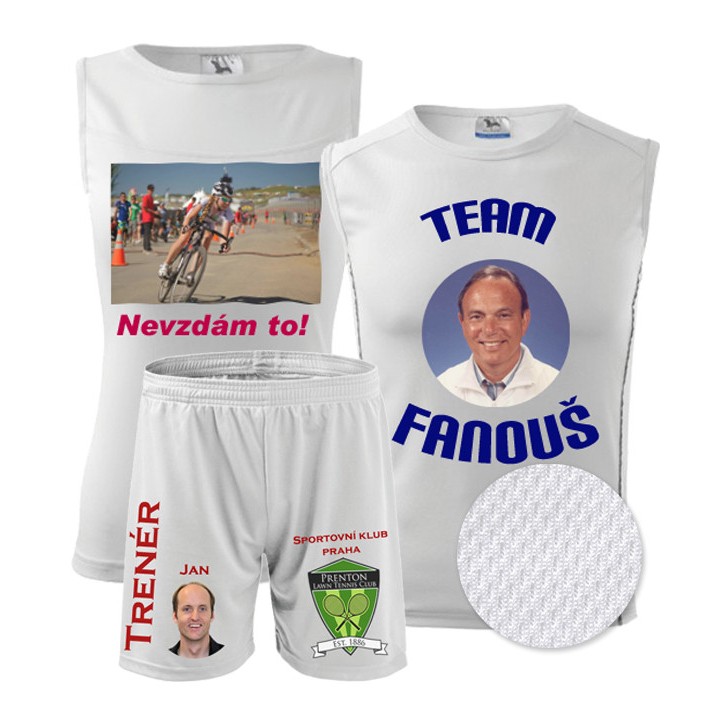 Sportovní dres, bílý