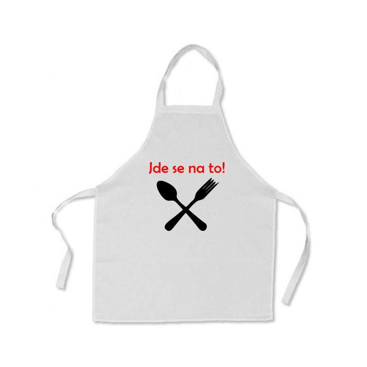 Kuchyňská zástěra s potiskem