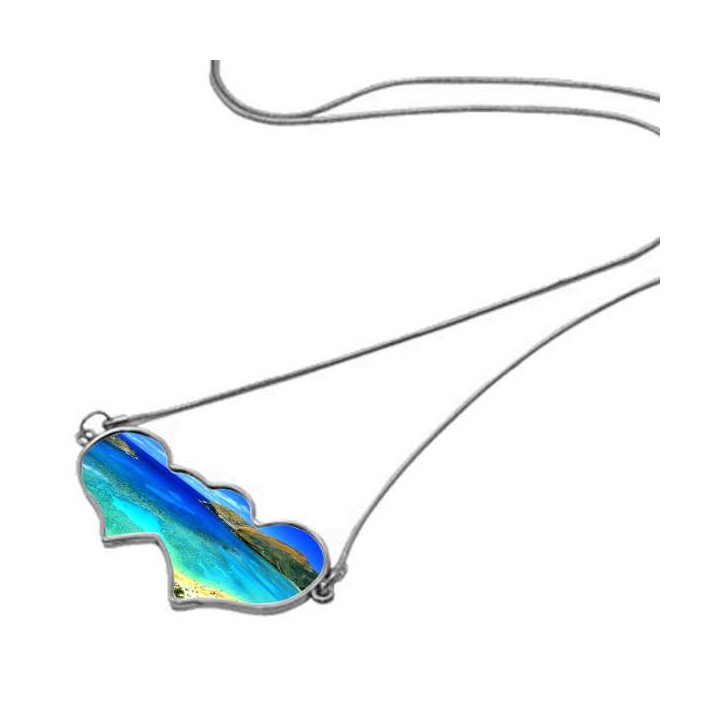 Potisk na perletovy privesek, se snurkou