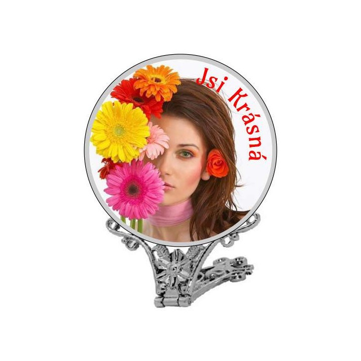 Kosmeticke zrcatko s potiskem