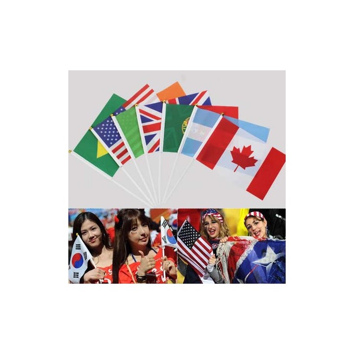 Národní vlajky s tyčkou