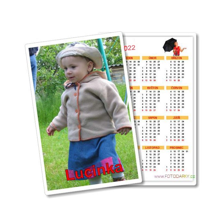 Foto Kalendar Rocni (1str), Kapesni