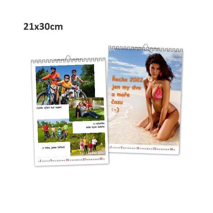 Kalendar z fotek, Mesicni (1-24 str.), Stolni
