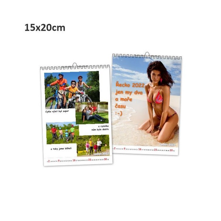 Kalendar z fotek, Mesicni (1-24 str.), Stolni