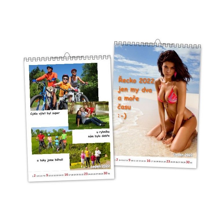 Kalendar z fotek, Mesicni (1-24 str.), Stolni