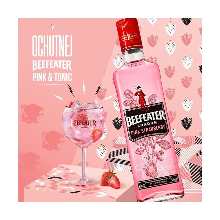 Beefeater PINK s vlastní etiketou