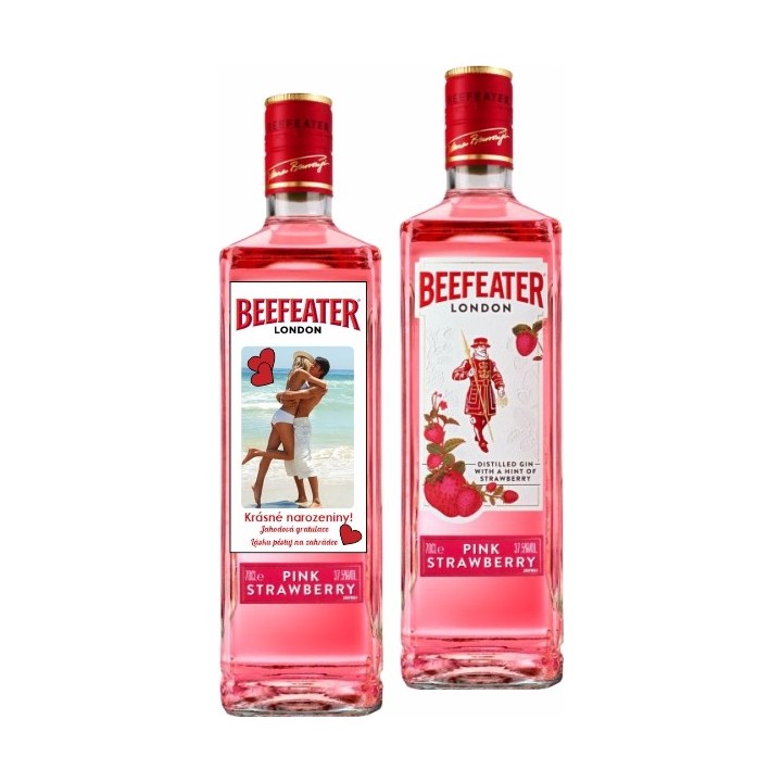Beefeater PINK s vlastní etiketou