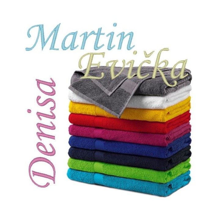 Výšivka na osušku 70x140cm