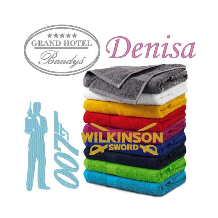 vyšívání na ručník