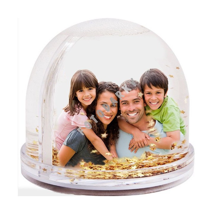 Snehove tezitko s vymennou fotkou