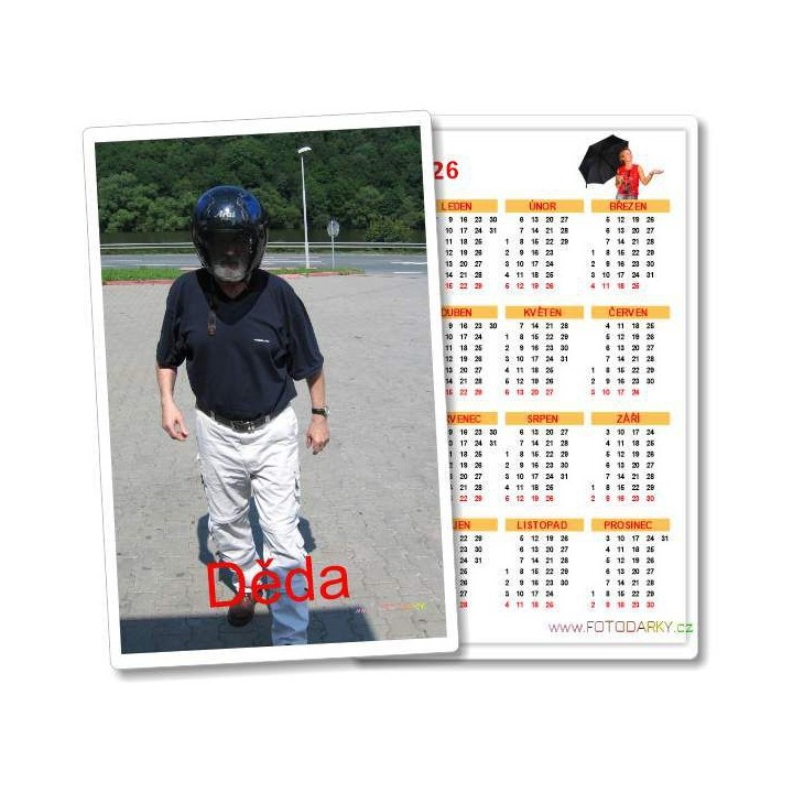 Foto Kalendar Rocni (1str), Kapesni