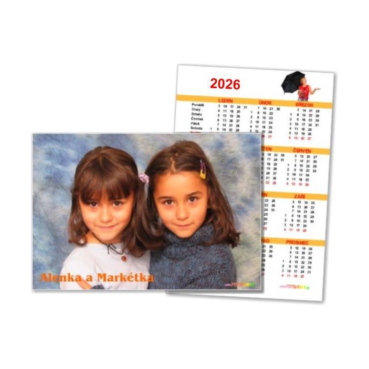 Foto Kalendar Rocni (1str), Kapesni