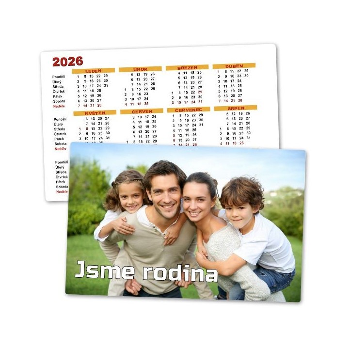 Foto Kalendar Rocni (1str), Kapesni